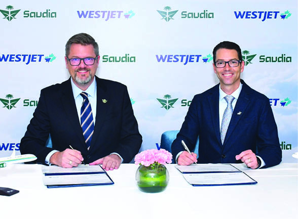Saudia and WestJet Sign Interline Partnership Agreement