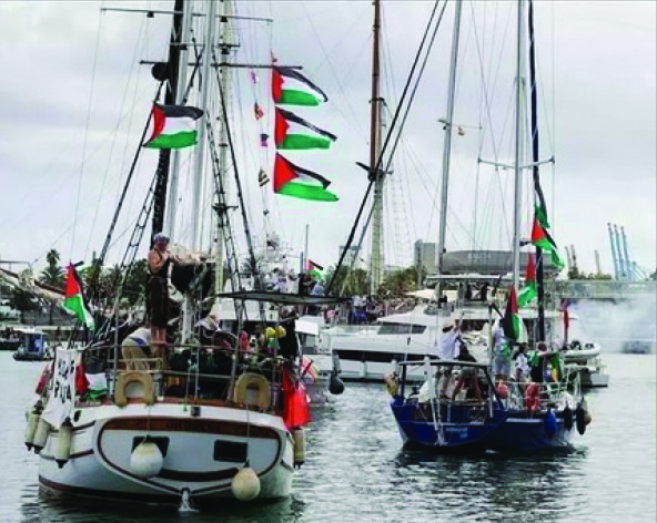 Activists say Gaza aid flotilla attacked by 'multiple drones'