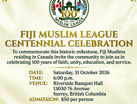 The Fiji Muslim League:  A Century of Vision, Unity, and Service