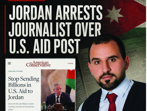 Jordan Arrests Journalist Over US Aid Post