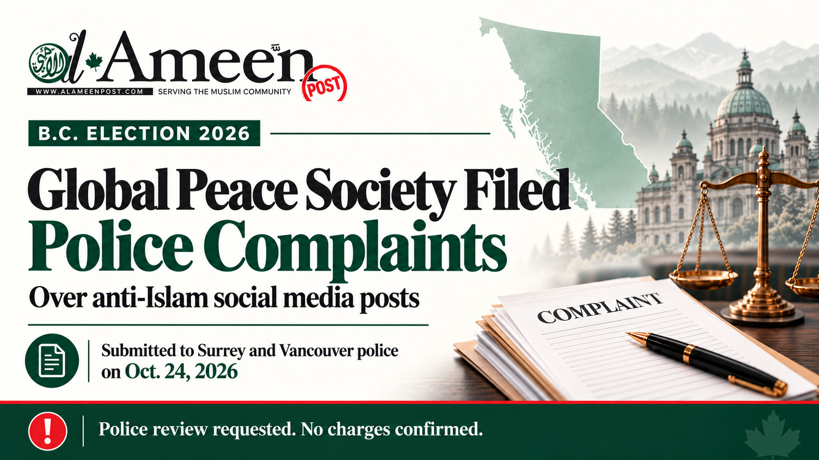 Global Peace Society Says It Filed Police Complaints Over Conservative Campaign Director's Anti-Islam Posts